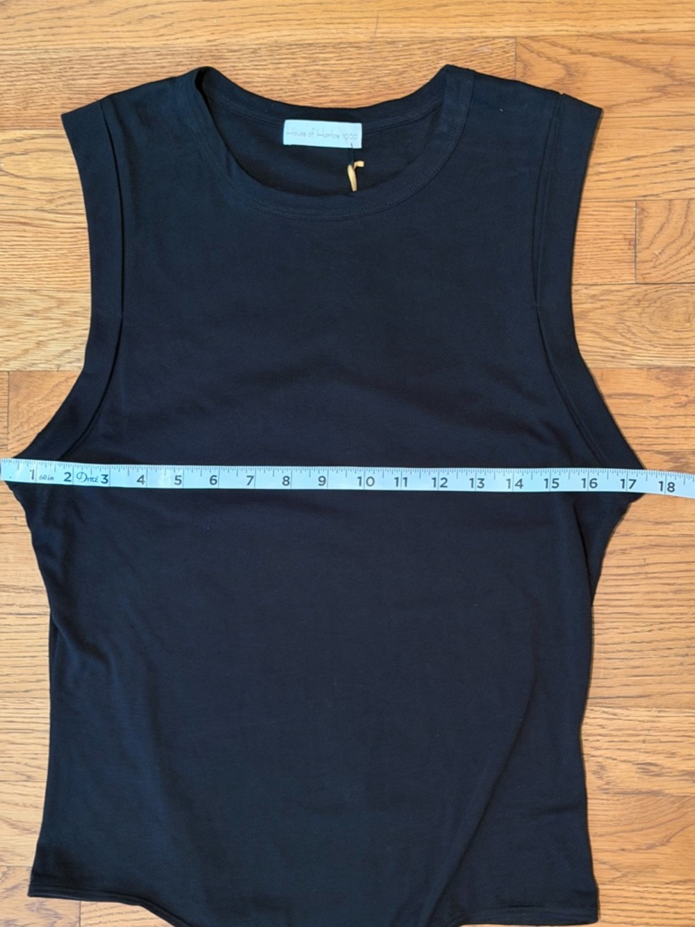 House of Harlow 1960 Black Bodysuit NWT Size S Sleeveless Cotton USA Made - Picture 12 of 13